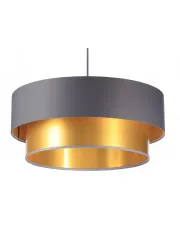 Złoto-szara lampa wisząca w stylu glamour - S418-Alet w sklepie Edinos.pl
