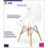 Minimalistyczne bezbarwne krzesło Naxin4S