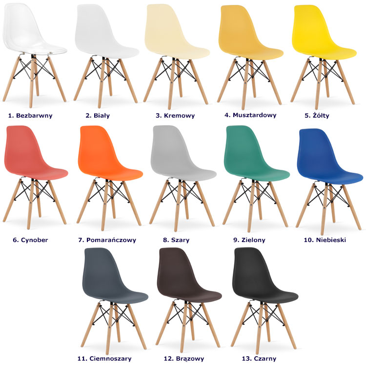 Minimalistyczne krzesło do salonu Naxin 4S