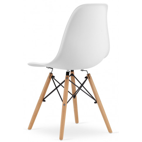 Białe nowoczesne krzesło do jadalni Naxin 4X