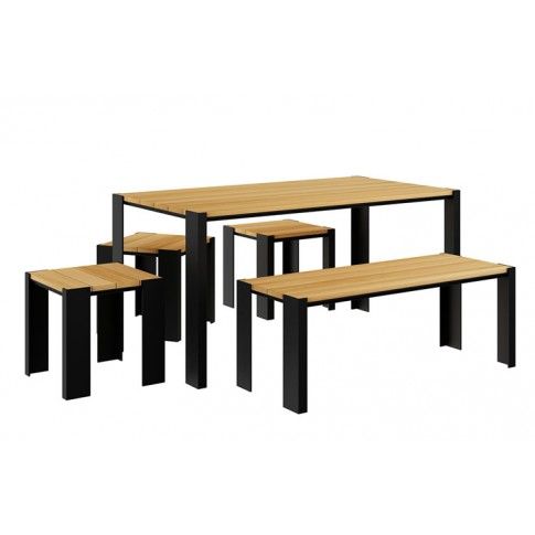 Zdjęcie drewniany stół ogrodowy 150x75 cm Redis - sklep Edinos.pl