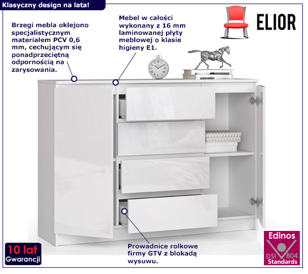 Nowoczesna komoda Liv 4X