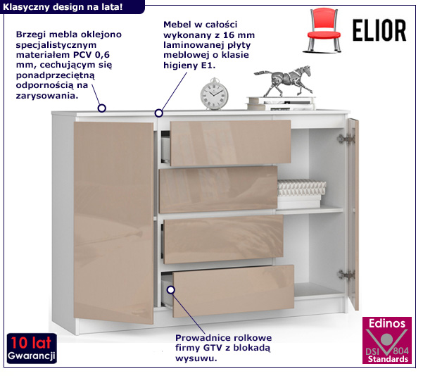 Nowoczesna komoda Liv 4X