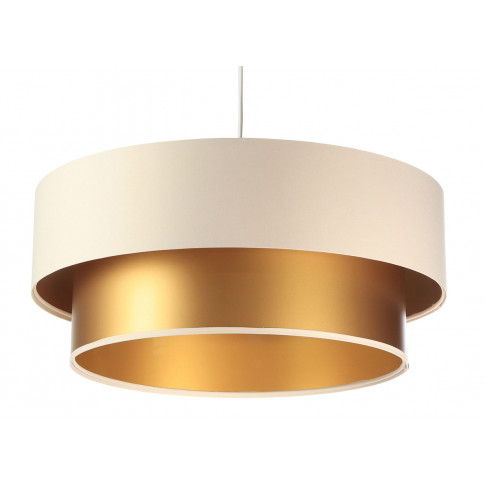 Złoto-kremowa lampa wisząca w stylu glamour S419-Nilda