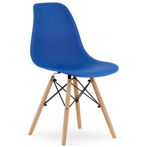 Niebieskie minimalistyczne krzesło Naxin 4S