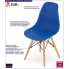 Niebieskie skandynawskie krzesło Naxin 4S
