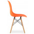 Komplet pomarańczowych krzeseł do salonu Naxin 4S