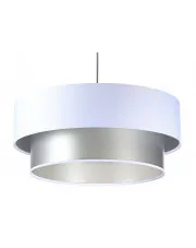 Srebrno-biała nowoczesna lampa wisząca - S420-Veda