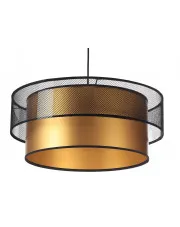 Złoto-czarna lampa wisząca glamour z siatki - S421-Karva