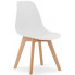 4 krzesła ergonomiczne na drewnianej podstawia jadalni salon lajos