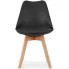 4x skandynawskie czarne krzesło do salonu asaba 3s