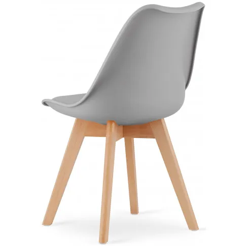 komplet 4 szarych krzeseł do jadalni asaba 3s