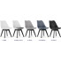 koloru zestawu 4 krzeseł skandynawskich z poduszką z ekoskóry asaba 4s
