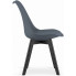 4x grafitowe nowoczesne krzesło kuchenne asaba 4s