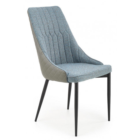 Niebieskie tapicerowane krzesło do salonu Feliso