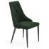 Zielone pikowane krzesło do salonu Roni