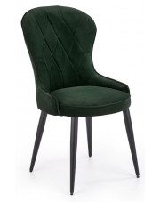 Komplet zielonych eleganckich krzeseł do salonu 4 szt.  - Kordo 4S w sklepie Edinos.pl