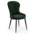 Komplet zielonych eleganckich krzeseł do salonu 4 szt.  - Kordo 4S