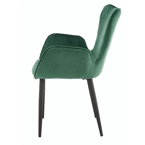 Zielone krzesło do gabinetu Bremo