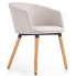 Zdjęcie produktu Beżowe krzesło tapicerowane Nevil.