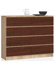 Komoda do przedpokoju dąb sonoma + wenge - Dalmos 3X w sklepie Edinos.pl