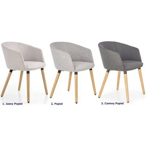 Zdjęcie popielate krzesło skandynawskie Nelik | Edinos.pl