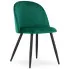 Zestaw zielonych krzeseł tapicerowanych 4szt. - Batio 3S