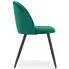 Zestaw zielonych tapicerowanych krzeseł do jadalni Batio 3S
