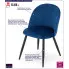 Nowoczesne welurowe krzesło Batio 3S