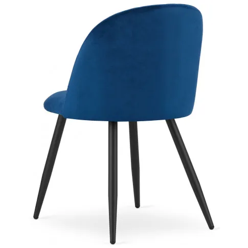 Ciemnoniebieskie krzesło tapicerowane Batio 3S