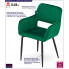 Nowoczesne zielone krzesło do jadalni Rones