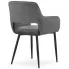 Nowoczesne szare krzesło do kuchni Rones