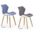 Zdjęcie niebieskie krzesło drewniane Kilmer - sklep Edinos.pl