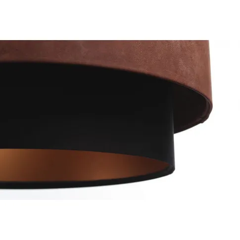 Zamszowo-satynowy abażur lampy S429-Porfi