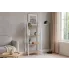 Loftowy regał otwarty dąb sonoma   biały   Revers 6X