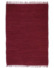 Bordowy prostokątny dywan boho 160x230 - Kevis w sklepie Edinos.pl