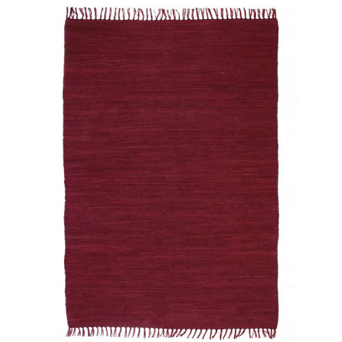 Nowoczesny bordowy dywan ręcznie tkany Kevis