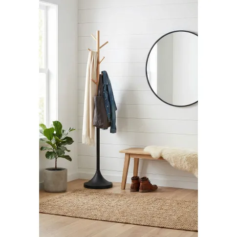 Fotografia Czarny stojący wieszak na ubrania - Uzet 13X z kategorii Meble na ubrania