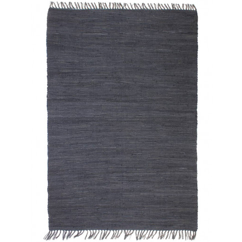 Antracytowy prostokątny dywan Kevis