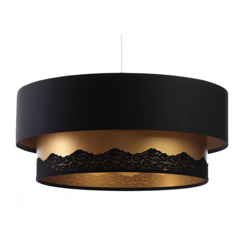 Czarno-złota lampa wisząca w stylu glamour S432-Ulia