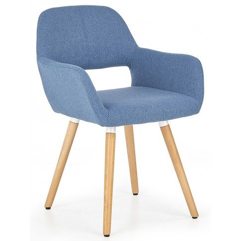 Zdjęcie produktu Krzesło tapicerowane Odeon - niebieskie.