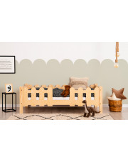 Drewniane łóżko dziecięce z barierką - Laffi 3X
