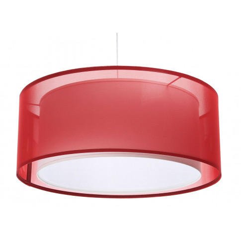 Czerwona lampa wisząca do salonu S436-Estera