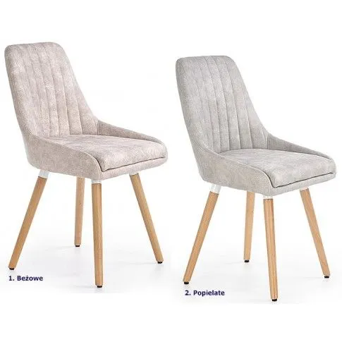 Zdjęcie szare, popielate krzesło drewniane Rendez | Edinos.pl