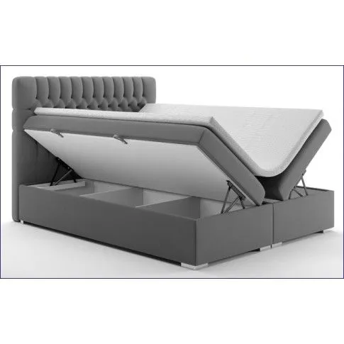 podwojne kontynentalne pikowane lozko z pojemnikiem stilla pojemnik