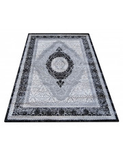 Szaro-czarny prostokątny dywan do sypialni - Logar 3X w sklepie Edinos.pl