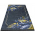Czarny nowoczesny dywan w piórka - Akris 1