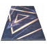 Granatowy dywan glamour w trójkąty - Akris 3 w sklepie Edinos.pl