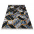 Czarno-szary geometryczny dywan w stylu glamour Akris