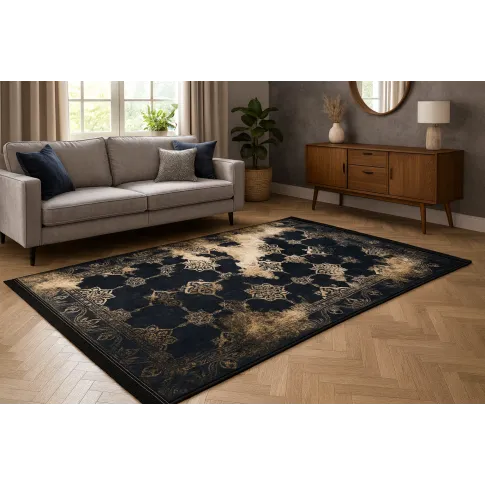 Czarny elegancki dywan   Sovi 7